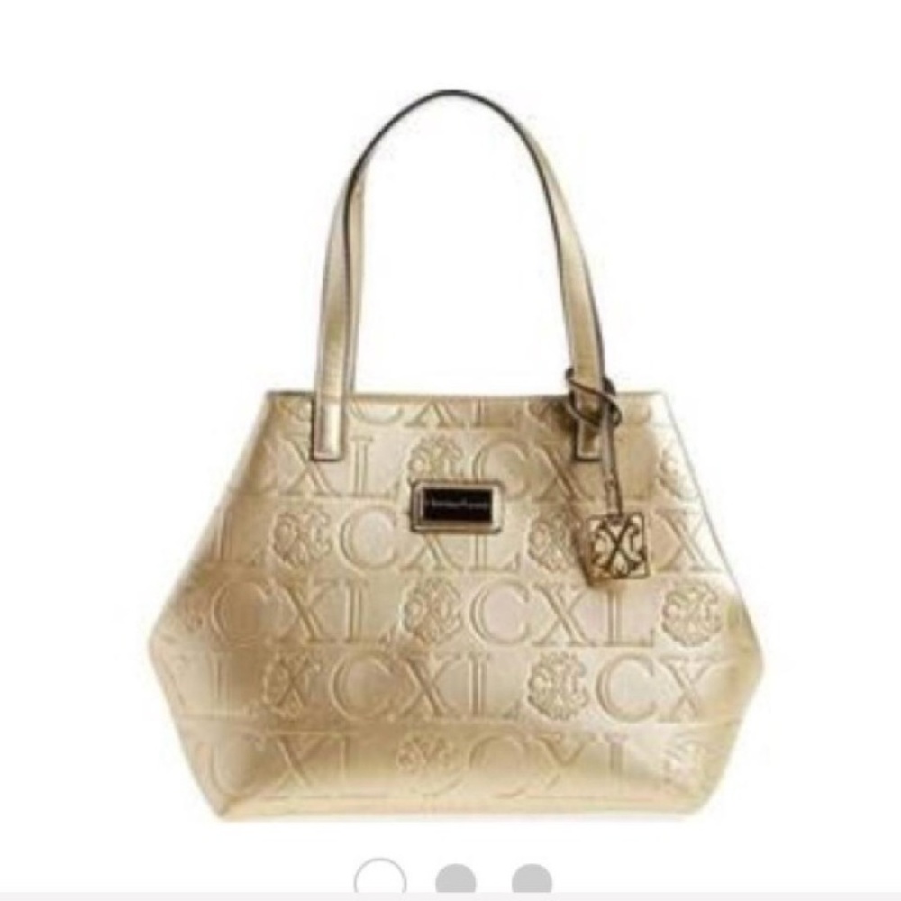 Christian Lacroix gold signature tote